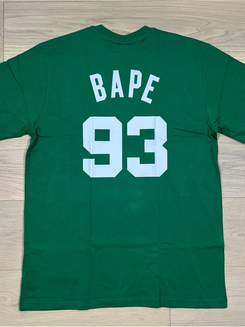 BAPE x Mitchell & Ness Celtics Tee Green Size #93 Medium - Picture 8 of 10